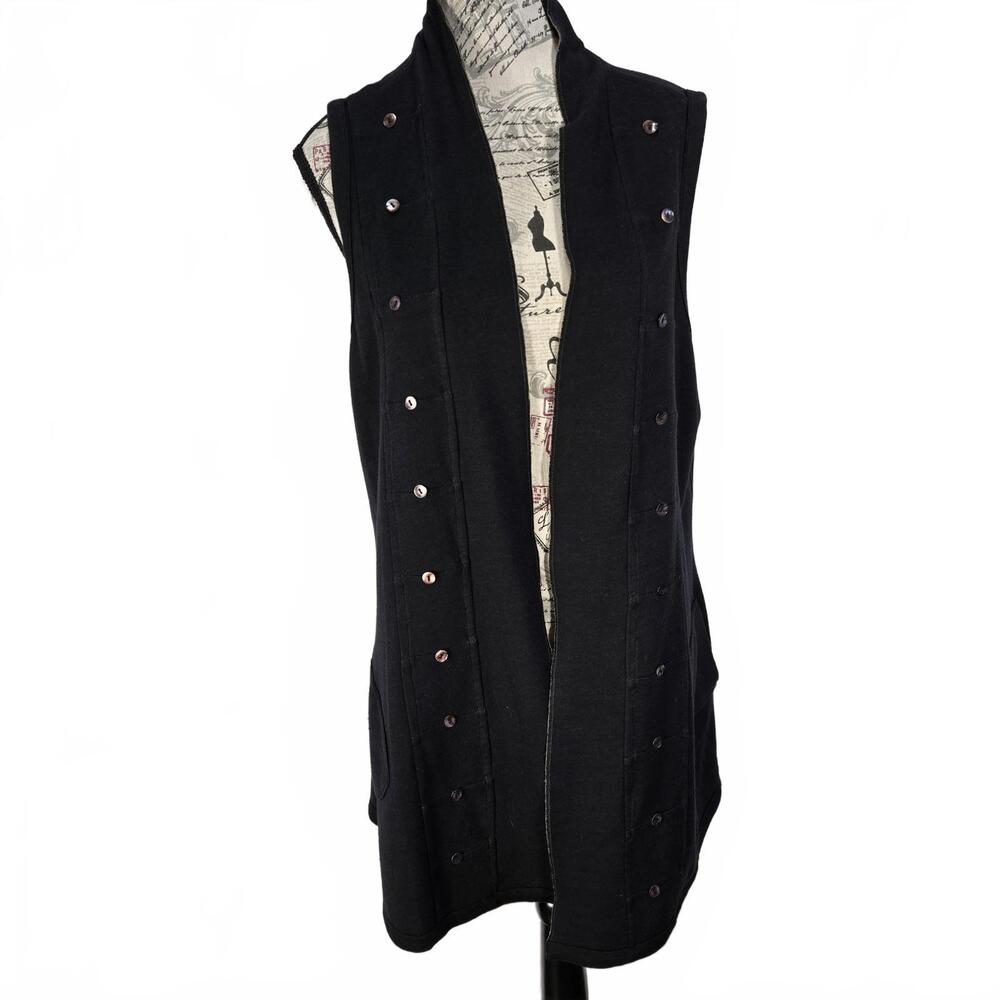 Parsley & Sage Reversible Women's XL Black & Gray/Green Lightweight Vest